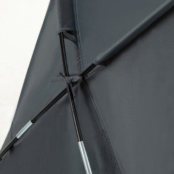 Leiriytymispaketti 3-in-1 maastovuode kupoliteltta ja ilmapatja 200 x 86 x 147 cm harmaa