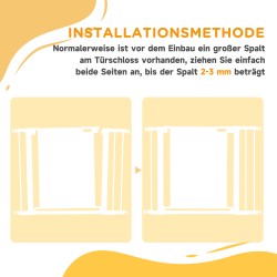 Lemmikkiportti koiralle, metallinen turvaportti portaisiin ja oviaukkoihin 75–103 cm, musta