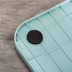 Kissan suljettu hiekkalaatikko kannella, suodattimella ja matolla, muovi, 43 x 44 x 47 cm, vihreä/musta