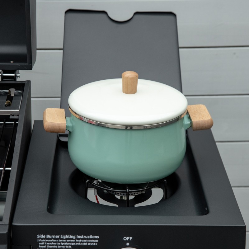 Kaasugrilli 3 polttimella, metallirunko, sivutasot ja kaapillinen alakaappi, musta 132,4 x 55 x 109 cm