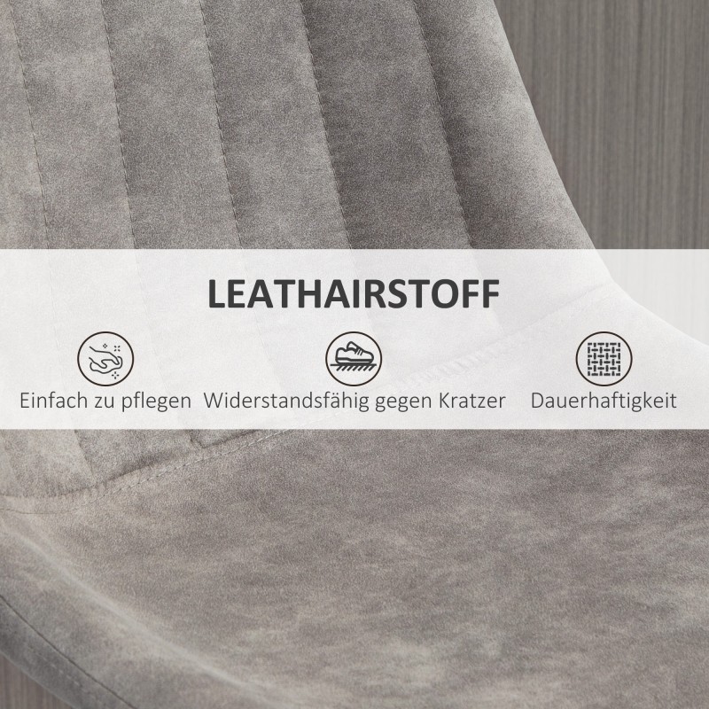 2 kpl baarituoli setti retrotyyli, mikrokuitu, korkeussäädettävä kaasujousella, harmaa/musta