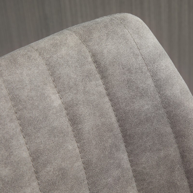 2 kpl baarituoli setti retrotyyli, mikrokuitu, korkeussäädettävä kaasujousella, harmaa/musta