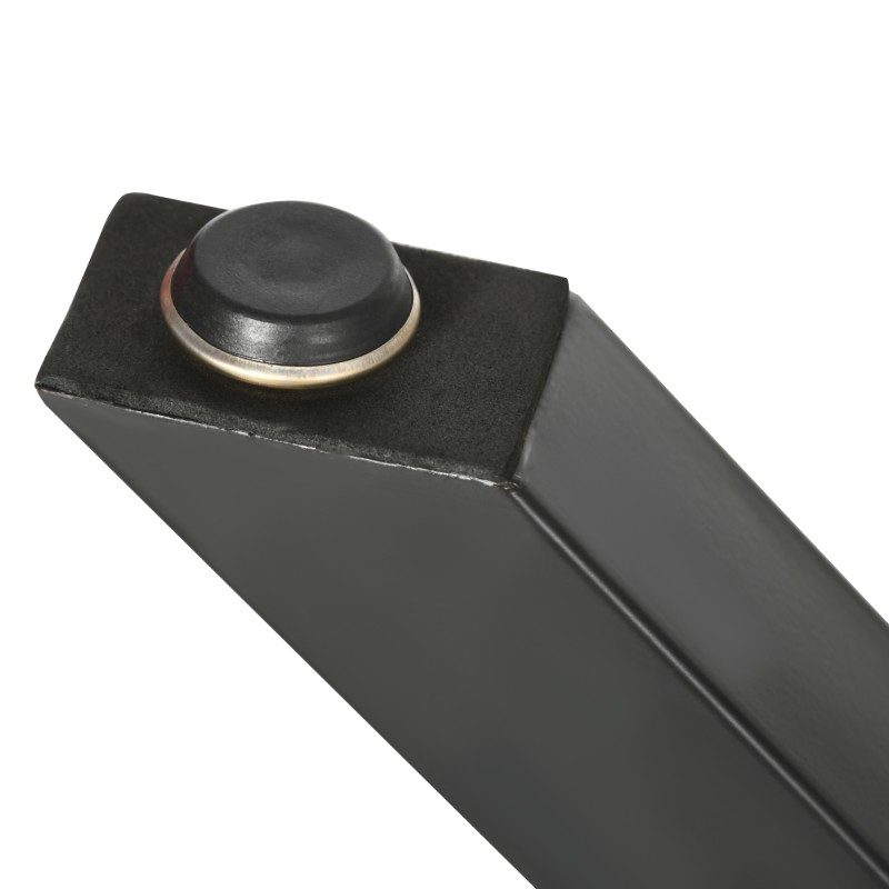 Pöydän jalat X-malli teräs 72 cm 2 kpl musta