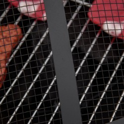 Pyöreä tulipöytä ja tulisija ulkokäyttöön, teräs, 81 x 81 x 50 cm, musta/pronssi