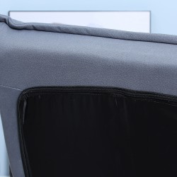 Kääntyvä nojatuoli kallistettavalla selkänojalla, mikrokuitu, teräsrunko, 62 x 70 x 95 cm, harmaa