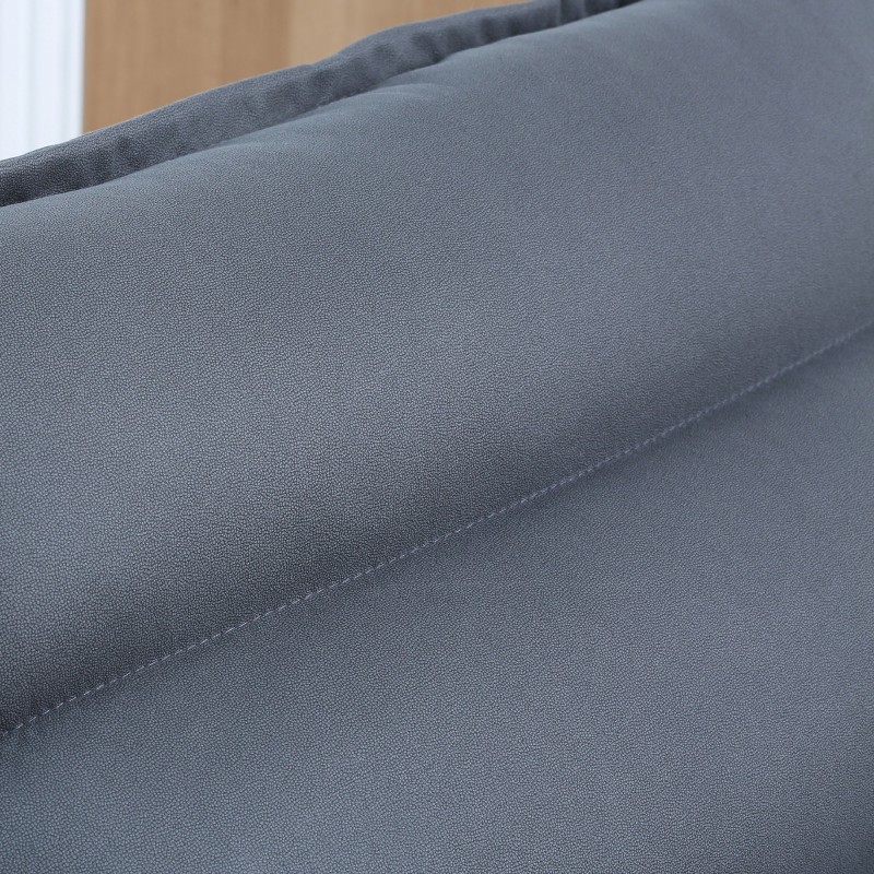 Lattianojaistuin, kääntyvä ja kallistuva, teräsrunko, mikrokuitu, 62 x 70 x 95 cm, tummanharmaa