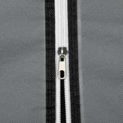 Taitettava kangaskaappi 1 vaatetanko 6 hyllyä 102 x 42,5 x 162,5 cm tummanharmaa