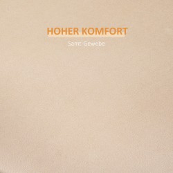 Säilytysrahi 2-in-1 samettipintainen Ø44 x 47,5 cm beige, käännettävä irrotettava kansi