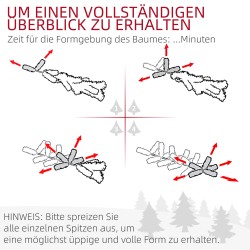 Kapea tekokuusi kävyillä, flammennesto, muovi/metalli, Ø54 x 195 cm, vihreä