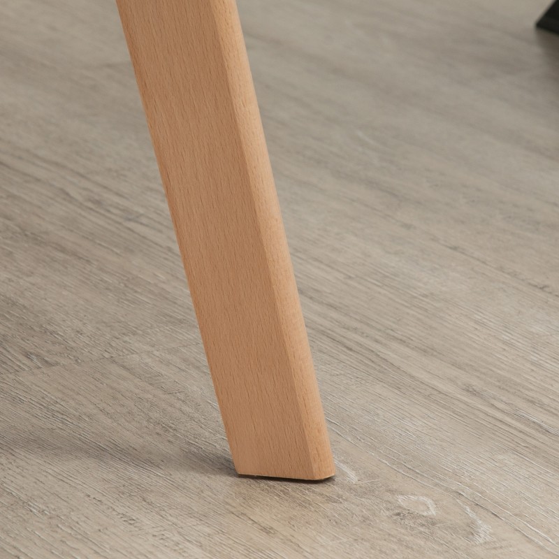 Ruokapöydäntuolit 2 kpl, samettijäljitelmä, kumipuujalat, 54x57x80 cm, musta