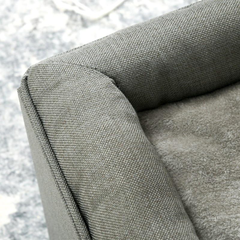 Kissamaja kissanpeti 2-in-1, MDF ja polyesteri, 36,5 x 36,5 x 33 cm, vihreä