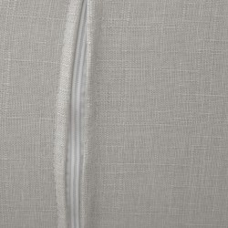 Nojatuoli ja rahi, pellavakankaan näköinen verhoilu, puurunko, max 120 kg, vaaleanharmaa/luonnonvärinen