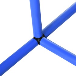 Koirien agilitysetti aloittelijoille, 4 kaarta, PE/ABS, 88 x 64 x 95 cm, sininen/oranssi