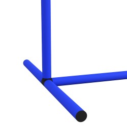 Koirien agility-setti harjoitteluun, 4 kaarta, PE/ABS, 88 x 64 x 95 cm, sininen/keltainen