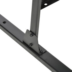 Näkösuoja ulkokäyttöön teräs 122 x 45 x 198 cm musta