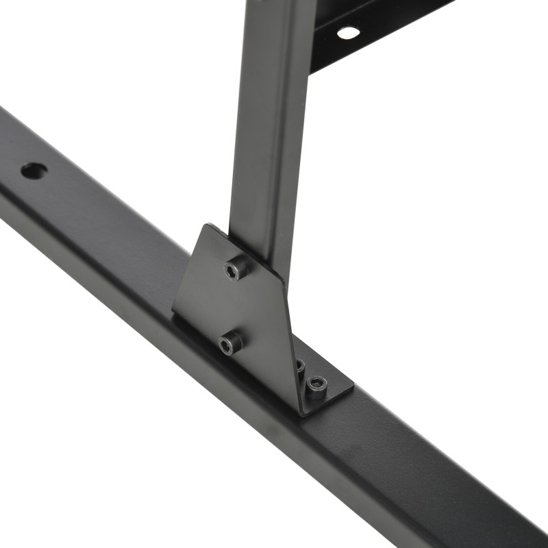 Näkösuoja ulkokäyttöön teräs 122 x 45 x 198 cm musta