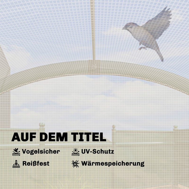 Kasviteltta kaarikattoinen, kokoontaitettava PE, 200 x 80 x 164 cm, valkoinen-vihreä