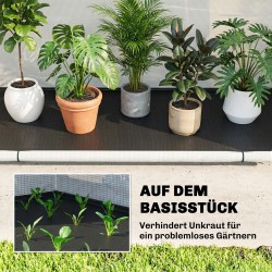 Kasviteltta kaarikattoinen, kokoontaitettava PE, 200 x 80 x 164 cm, valkoinen-vihreä