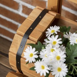 Jalallinen viljelylaatikko köynnöstuella, käsitelty täyspuu, 45 x 45 x 80 cm, ruskea