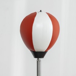 Seisova nyrkkeilyteline kahdella nopeuspallolla ja potkutyynyllä, teräs, säädettävä korkeus 140–205 cm