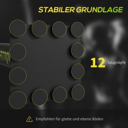 Vapaasti seisova nyrkkeilyteline kahdella refleksipallolla, iskutangolla ja potkutyynyllä, teräs, 107 x 36 x 140–205 cm, musta