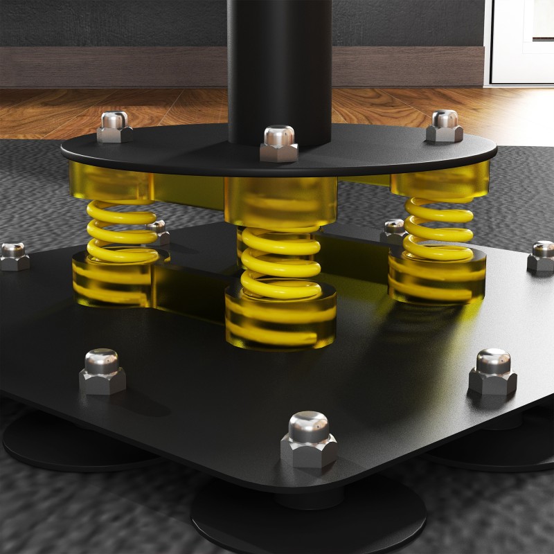 Vapaasti seisova nyrkkeilyteline kahdella refleksipallolla, iskutangolla ja potkutyynyllä, teräs, 107 x 36 x 140–205 cm, musta