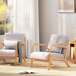 Nojatuoli olohuoneeseen ja makuuhuoneeseen, samettimainen verhoilu, kumipuujalat, 61x78x76 cm, harmaa