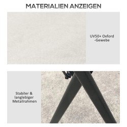 Taitettava paviljonki ulkokäyttöön, korkeussäädettävä, 4x4 m, 4 verkko­seinää, tuuletuskatto, cremevalkoinen