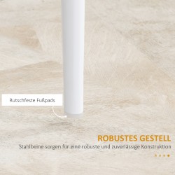 Ruokapöydän tuolit keinonahkaa 41 x 50 x 97 cm 4 kpl valkoinen