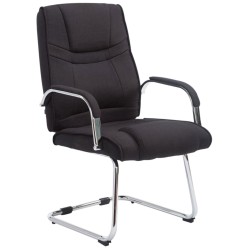 Ylellinen keinutuolipari kankaalla, ergonominen ja tukeva metallirunko