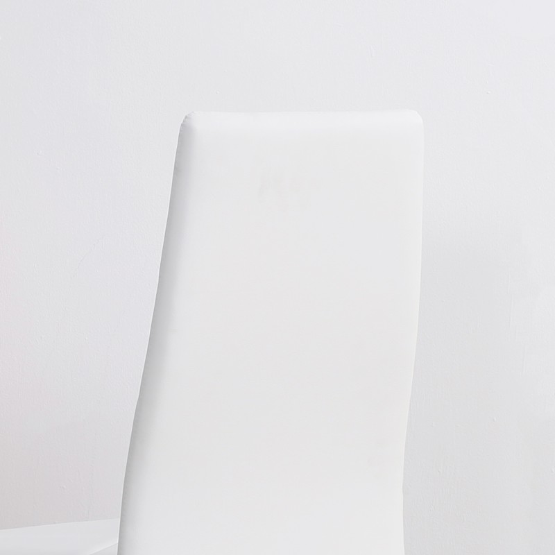 Ruokapöydän tuolit keinonahkaa 41 x 50 x 97 cm 4 kpl valkoinen