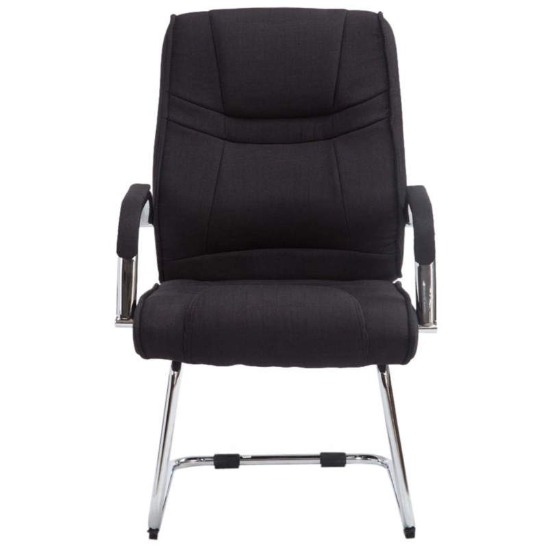 Ylellinen keinutuolipari kankaalla, ergonominen ja tukeva metallirunko