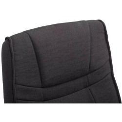 Ylellinen keinutuolipari kankaalla, ergonominen ja tukeva metallirunko