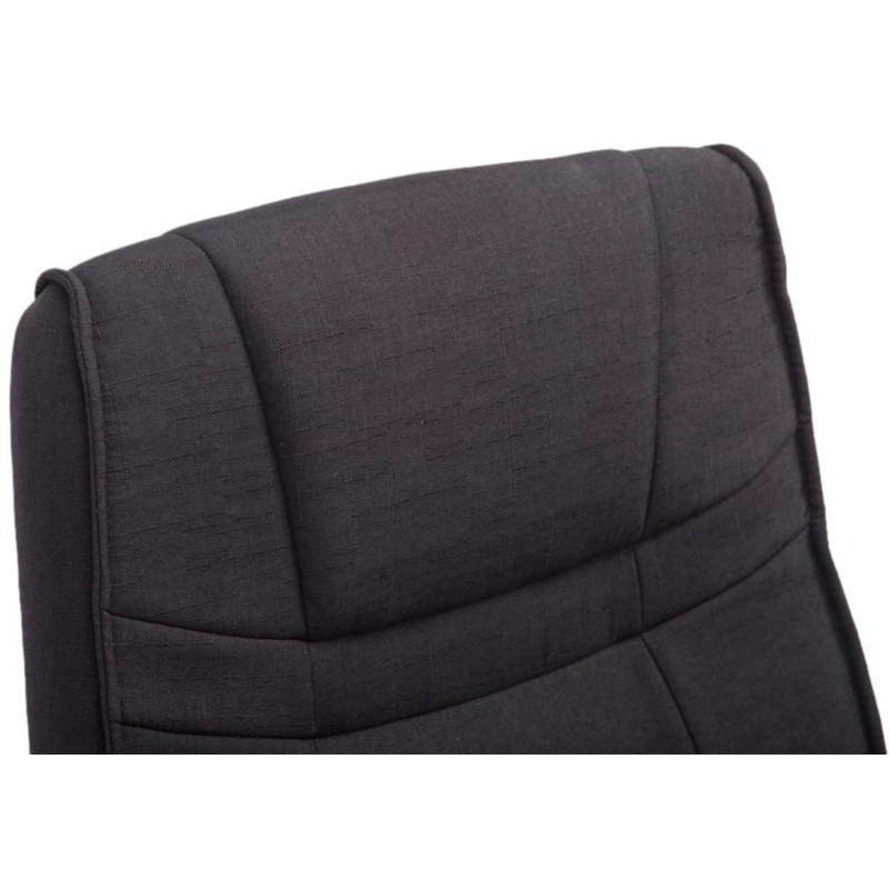 Ylellinen keinutuolipari kankaalla, ergonominen ja tukeva metallirunko