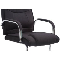 Ylellinen keinutuolipari kankaalla, ergonominen ja tukeva metallirunko