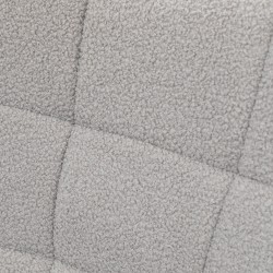 Keinutuoli retrotyylinen nojatuoli massiivipuu teräsrunko 71x92x101 cm vaalea harmaa