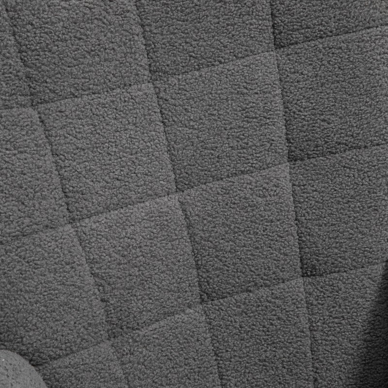 Keinutuoli retro-tyyliin olohuoneeseen, teräsrunko ja pyökkijalusta, 98 x 71 x 101 cm, tummanharmaa