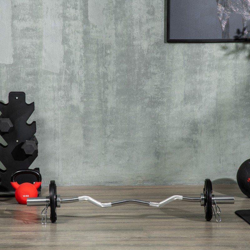 Levypainosetti 2 x 10 kg, kumipäällysteinen metallilevy, 5 cm reiällä, musta