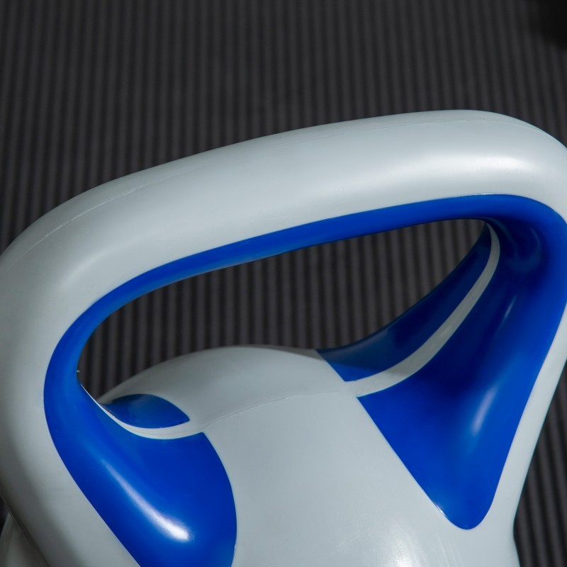 Kahvakuula 12 kg muovipinnoite litteä pohja leveä kahva sininen