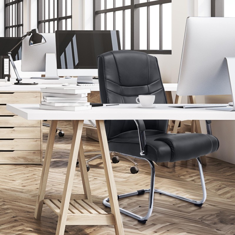 2 kpl XXL-keinutuolia keinonahkapäällysteellä, korkea kantavuus 180 kg