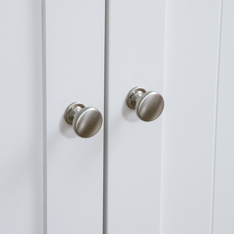 Kissan kaappi hiekkalaatikolle ja lepopaikaksi, MDF, 86 x 48 x 52 cm, valkoinen