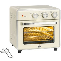 Miniuuni 5 in 1 kuumailmatoiminnolla 20 L 1400 W ajastin 60 min creme silver