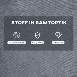 Nojatuoli ja rahi, recliner, cord-verhoilu, teräsrunko, 68 x 91,5 x 88 cm, vaaleanharmaa