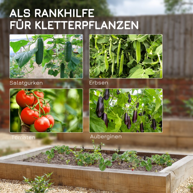 Köynnöstuki ja kasvisuoja terästä 180 x 100 x 180 cm vihreä