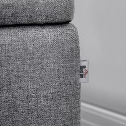 Säilytyspenkki makuuhuoneeseen ja eteiseen, polyesteri, 101 x 38,5 x 44,5 cm, harmaa, 150 kg