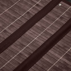 Pyykkikori bambu 100 l kahdella lokerolla kansi ruskea