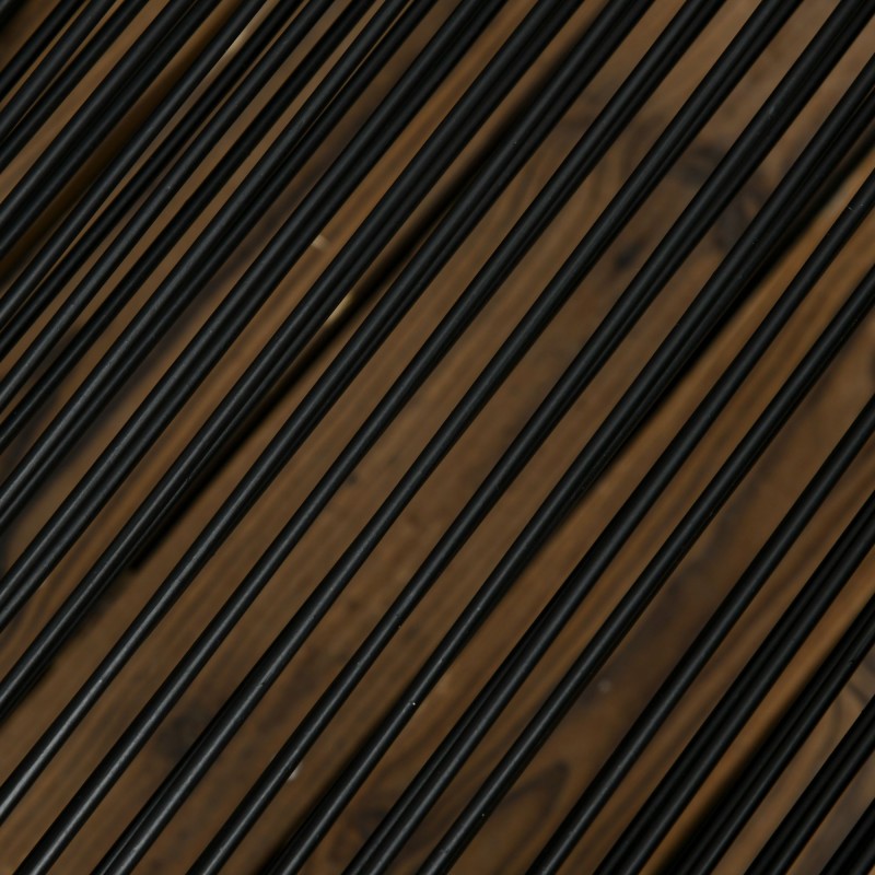 Ulkoruokailuryhmä 5 osaa, polyrottinki, teräsrunko, pöytä ja 4 nojatuolia, musta/harmaa