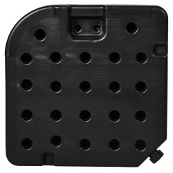 Sivuvarjon jalustan painolevysarja HDPE 100 x 100 x 8 cm 4-osainen musta