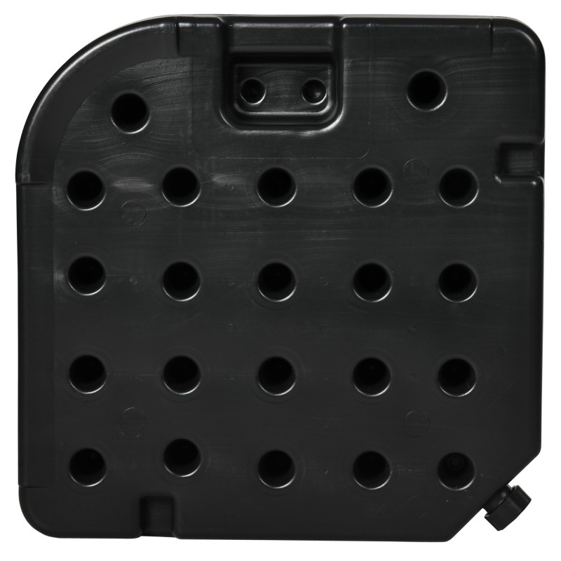 Sivuvarjon jalustan painolevysarja HDPE 100 x 100 x 8 cm 4-osainen musta