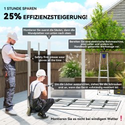 Metallinen pihavarasto puutarhatyökaluille 240 x 206 x 198 cm teak